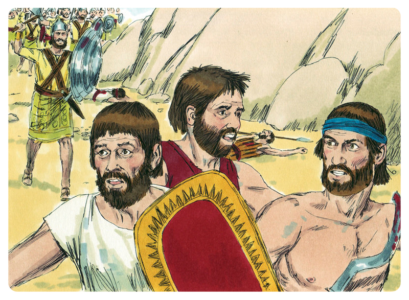 The Israelites were defeated by their enemies.