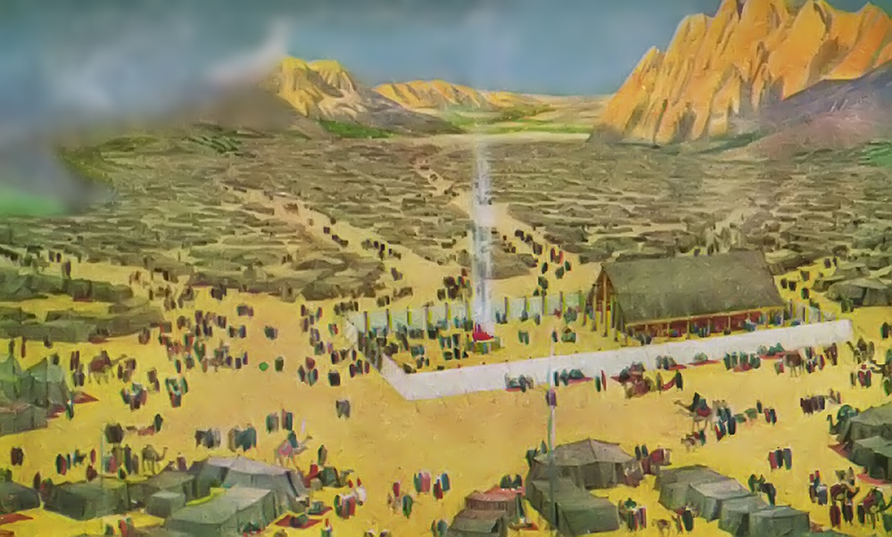 The Israelite camp.